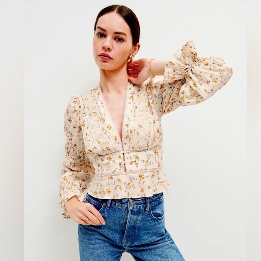 Reformation | Meadowlark Blouse in Cream